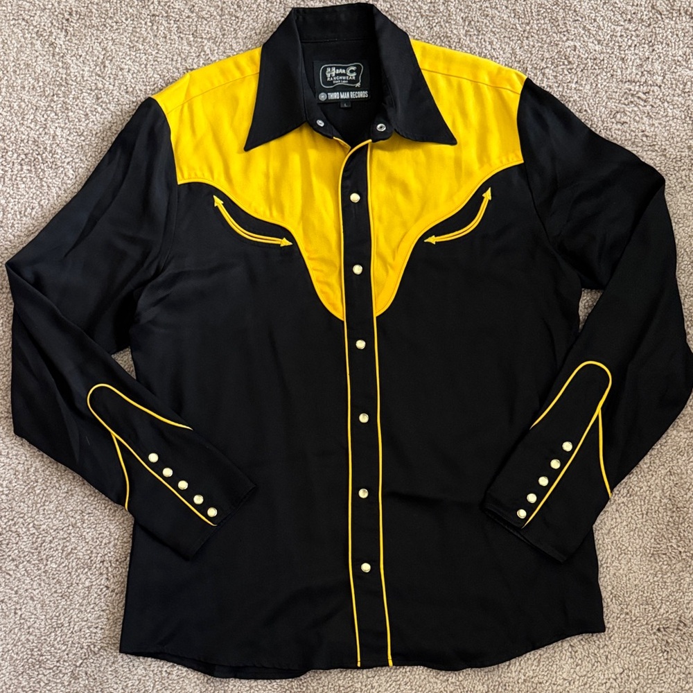 H bar C x Third Man Records Black and Yellow Shirt
